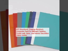 ACP Alucobond  Drawing Aluminum Composite Panel for Billboard Cladding , Curtain wall, Eaves,  and Interior Decoration ,Indoor shelter