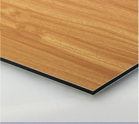 1250mm*3050mm Wooden Maple Exterior Aluminium Cladding Panels