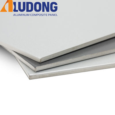 White Core 6mm Aluminium Composite Panel PVDF Coating