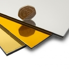 SGS Certified 0.1mm Mirror Aluminum Composite Panel With PVDF Coating Polyethylene Core