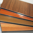 Wooden And Maple Exterior Aluminium Cladding Panels 3mm Thickness