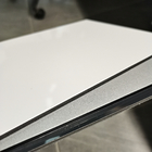 Flash Silver PVDF Aluminum Composite Panel High Dimensional Stability Advertisement Sheet