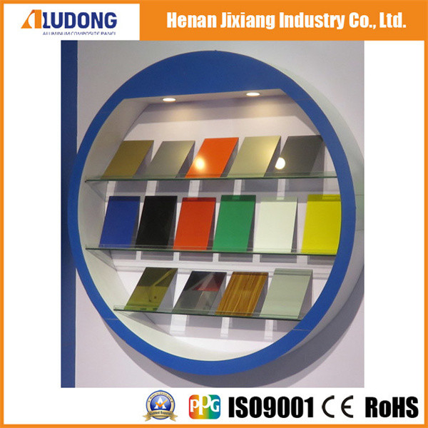 1500mm Width Mirror Aluminum Composite Panel 4mm Panel Thickness 0.4mm Aluminum Thickness