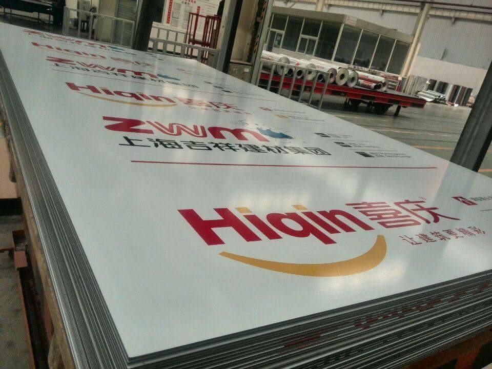 Oem Protective Film Aluminum Composite Panel With High Gloss And 0.022mm-0.050mm Alu Coil Thickness