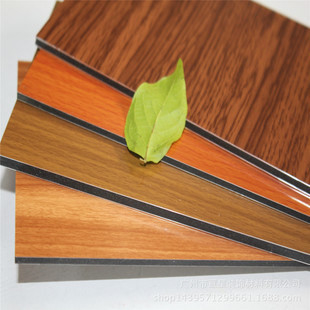 Manufacture  Wooden Alucobond Drawing Aluminum Composite Panel For Cladding Curtain Wall Eaves Outdoor Wall Panel And Interior Decoration ACP Decorative Wall Panels