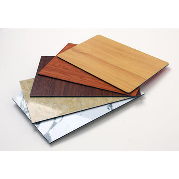 1.22m*2.44m Wooden ACP/ACM Panel With CE ISO9001 SGS Certificated From Aludong
