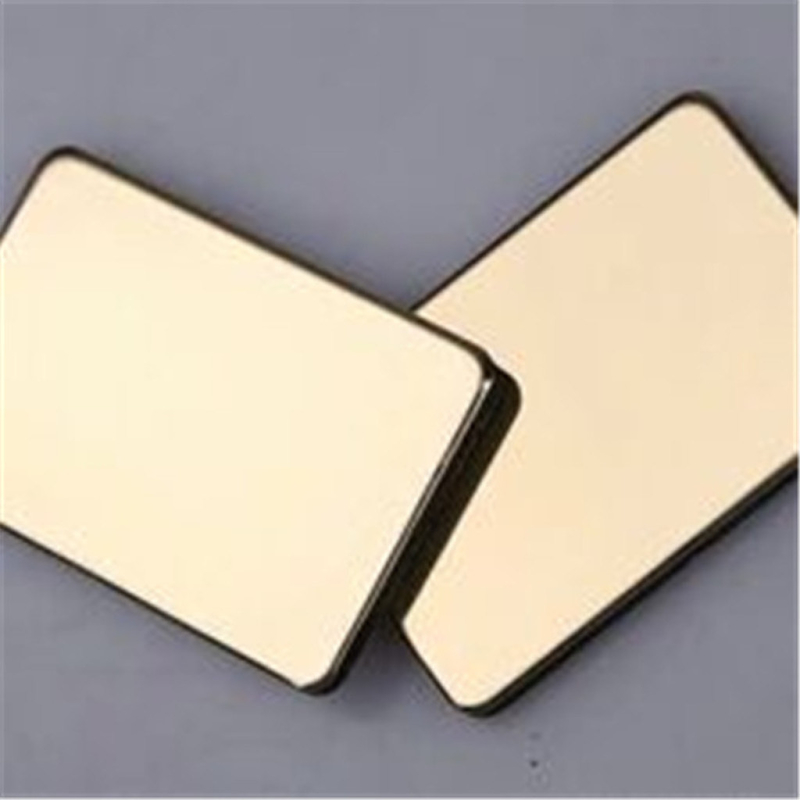 0.3mm Thickness Mirrored Aluminum Composite Panel Max Width 2000mm