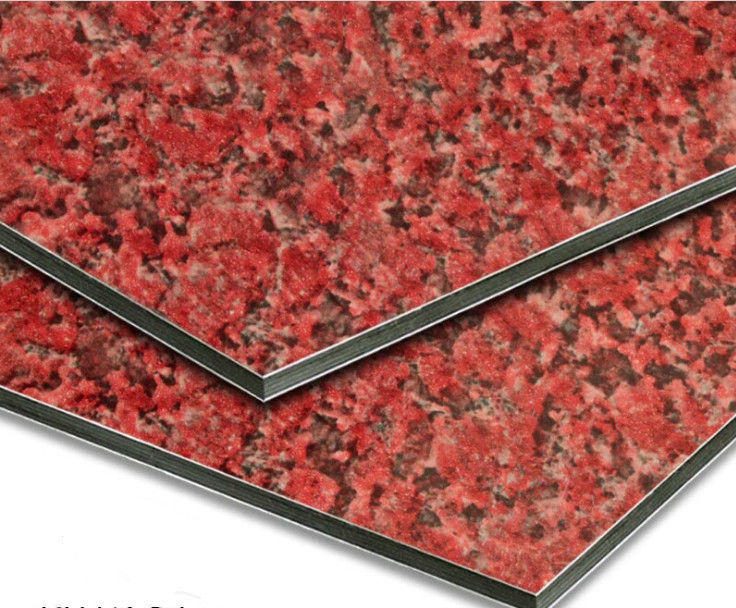 In Stock 1220*2440mm Marble Aluminium Panel PVDF Coated, Heat Insulation & UV Resistant for Curtain Wall CE Certified