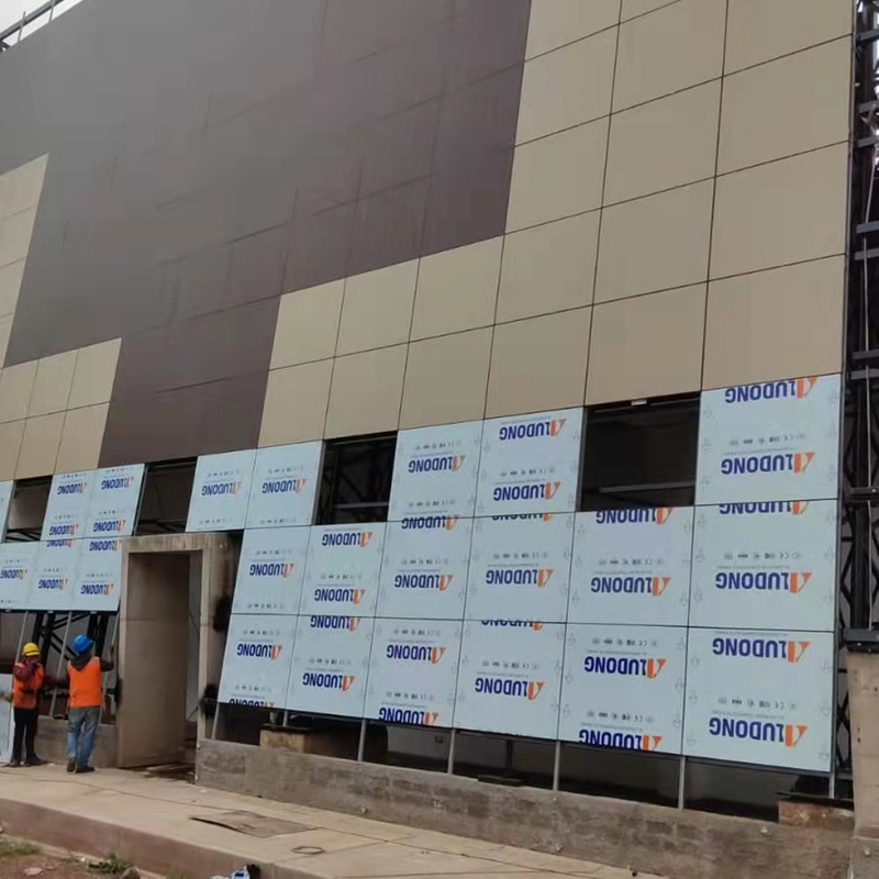 Oem Protective Film Aluminum Composite Panel With High Gloss And 0.022mm-0.050mm Alu Coil Thickness