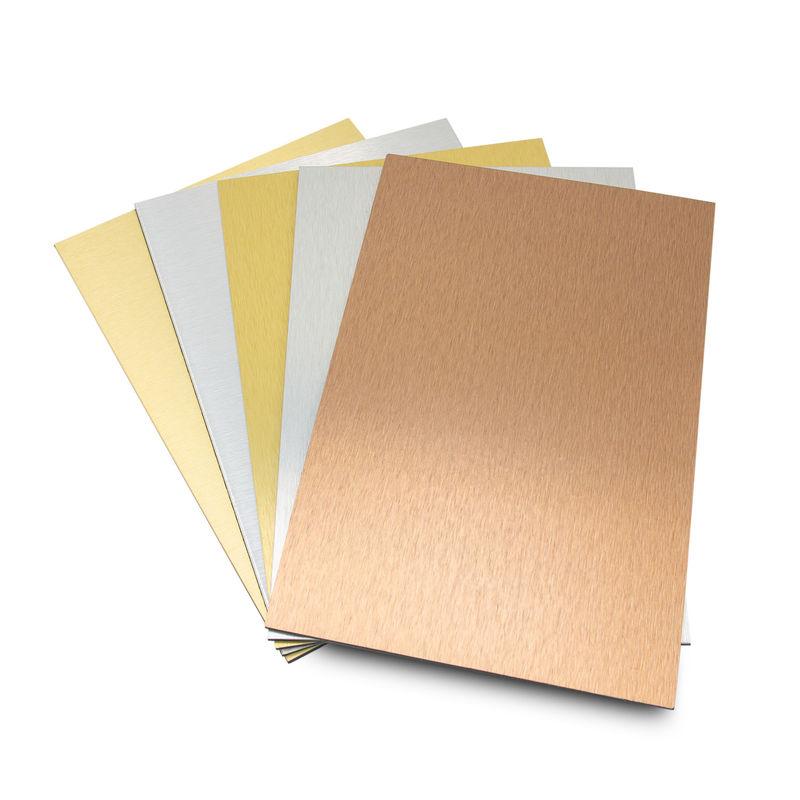 Hot Sale Weather Resistant Anodized Brushed Aluminum Composite Panels, PE/PVDF Coated ACP ACM for Curtain Wall