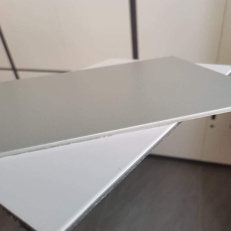 ALD 8802 silver grey unbreakable core Aluminum composite panel for signage and building materials