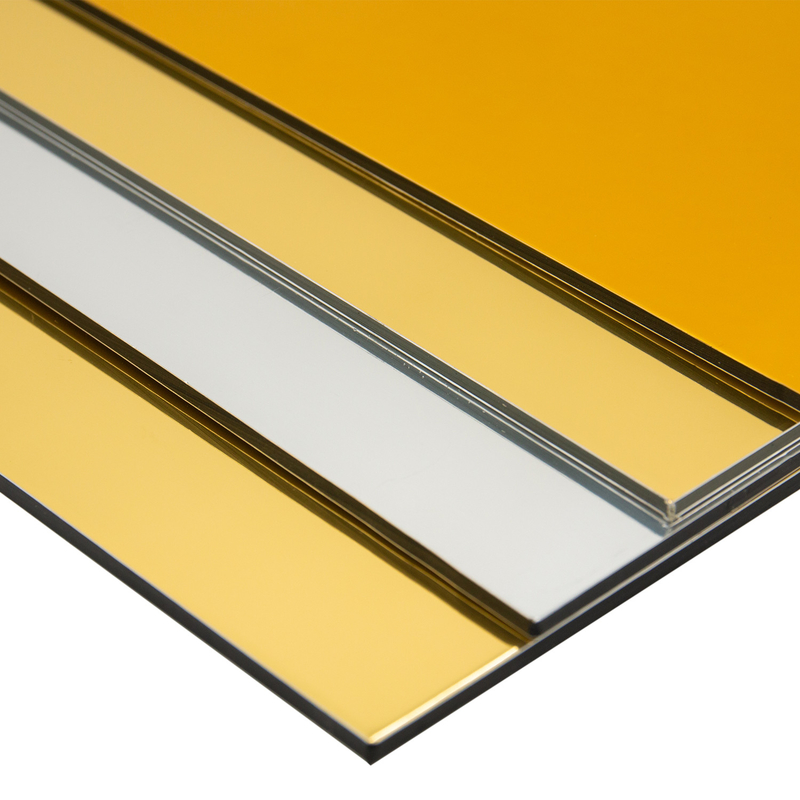 Length 2440mm-5800mm PVDF Aluminum Composite Panel Fireproof Grade B1/A2