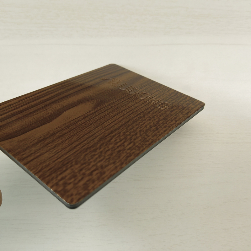 Versatile Sizes and Colors Available for Wooden Aluminum Composite Panel with PVDF Film Lamination