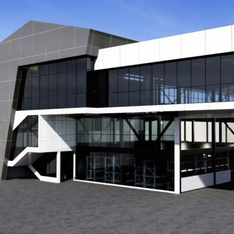 Custom Size ACP Alucobond Drawing Aluminum Composite Panel For Curtain Wall Eaves  Indoor Shelter
