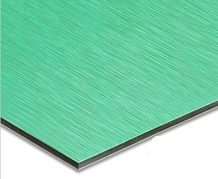 Modern 3mm Anti-saratch Customized Fireproof Drawing Aluminum Composite Panel For Curtain Wall Eaves  Indoor Shelter
