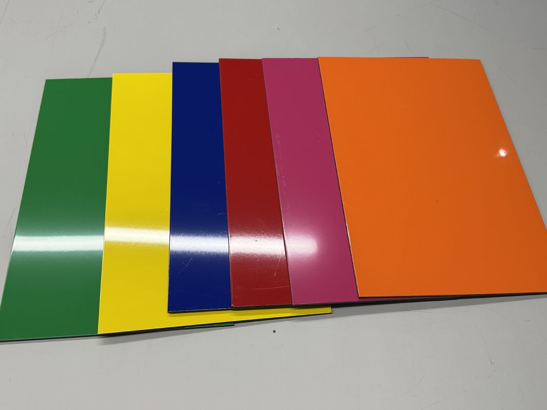 4mm High Gloss PVDF Aluminum Composite Panel Weatherproof Facade Cladding for Curtain Wall
