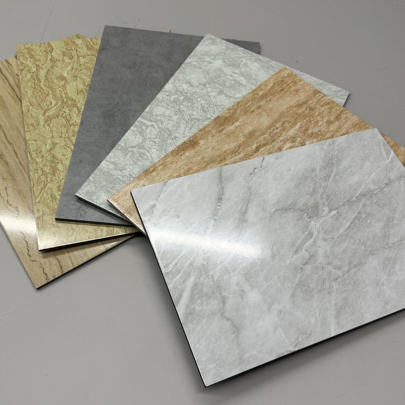 In Stock 1220*2440mm Marble Aluminium Panel PVDF Coated, Heat Insulation & UV Resistant for Curtain Wall CE Certified