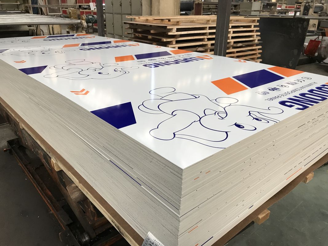 4mm B1 Fireproof Aluminum Composite Panel SGS EN13501-1 B-s1 d0 FR Mineral Core Facade Cladding