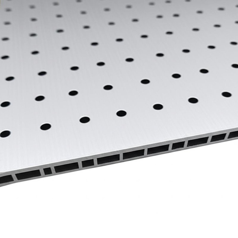 1240mm Panel Width PE Aluminum Composite Panel with 4.0mm Hole Size and Unbroken Core