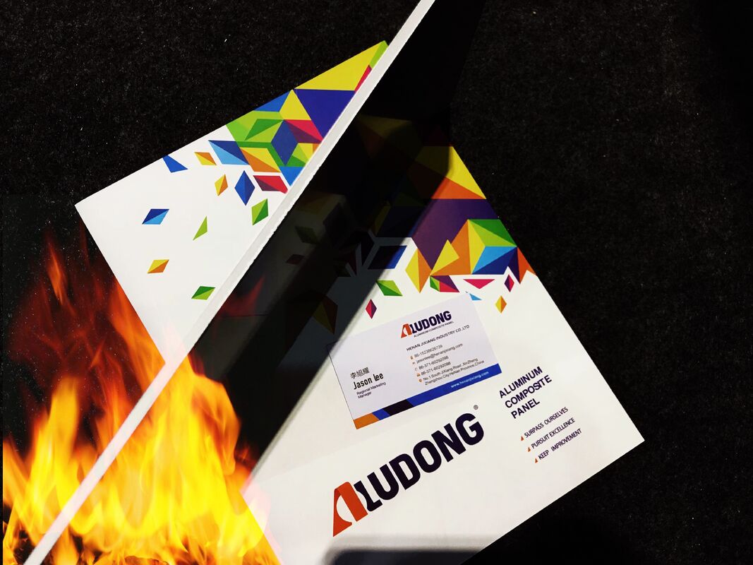 FR B1 Grade PVDF Coated Fireproof Aluminum Composite Panel 4mm Thickness for Buildings