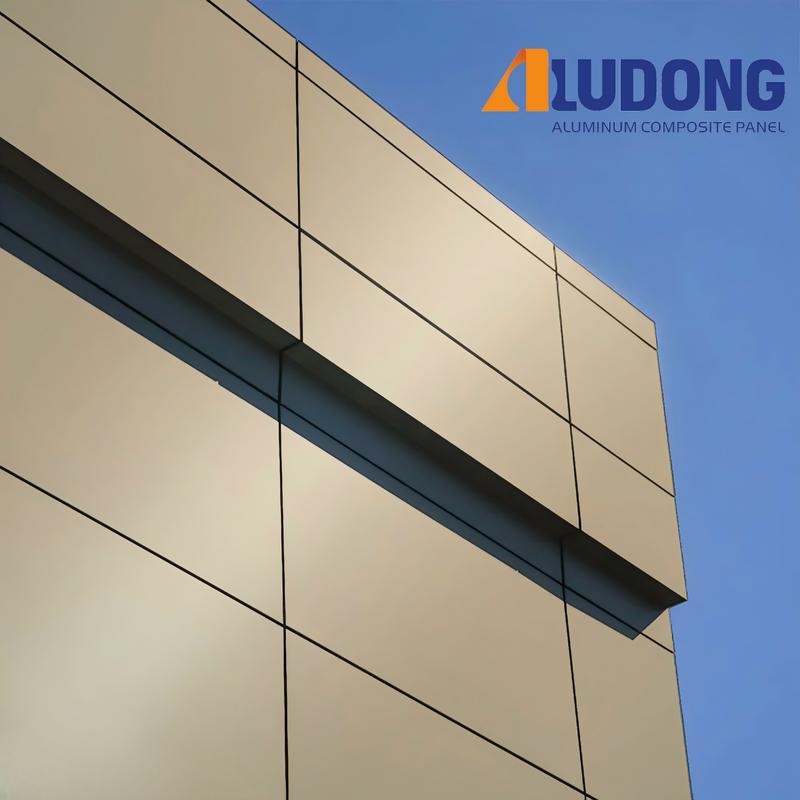 FR A2 Class PVDF Coated Fireproof ALUDONG Aluminum Composite Panel 4mm Thickness for Buildings