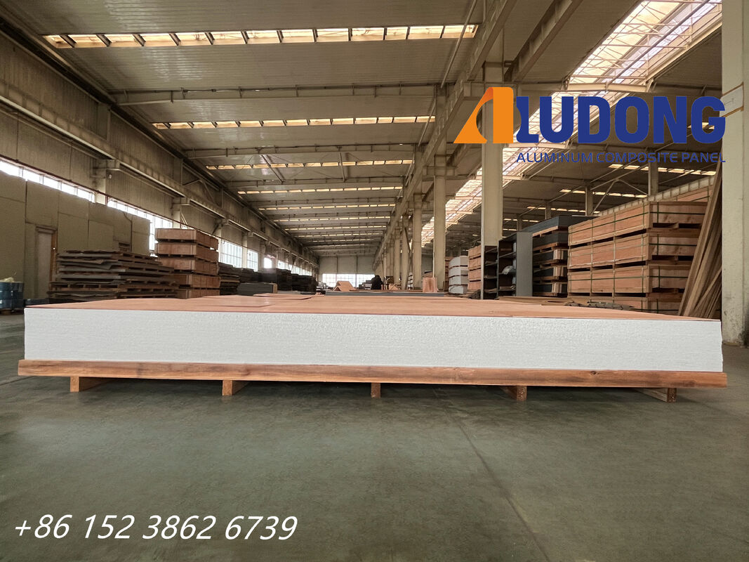 FR B1 Grade PVDF Coated Fireproof Aluminum Composite Panel 4mm Thickness for Buildings