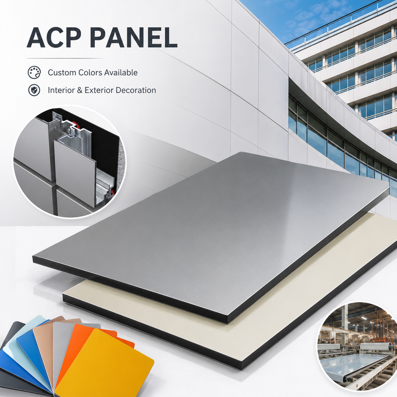 Alucobond Standard A2 Fireproof Aluminium Composite Panel ACM 4mm, Light Weight for Curtain Wall