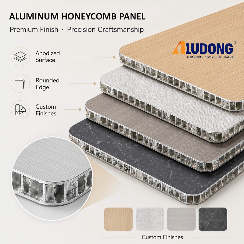 Aluminum Honeycomb Panel For ceilings,roofings, interior and extreior wall coverings