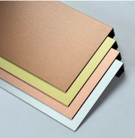 PE Core 5005 2000mm Copper Brushed Aluminum Composite Panel