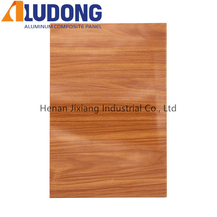 ISO PE Coated 1500mm Wooden Aluminum Composite Panel