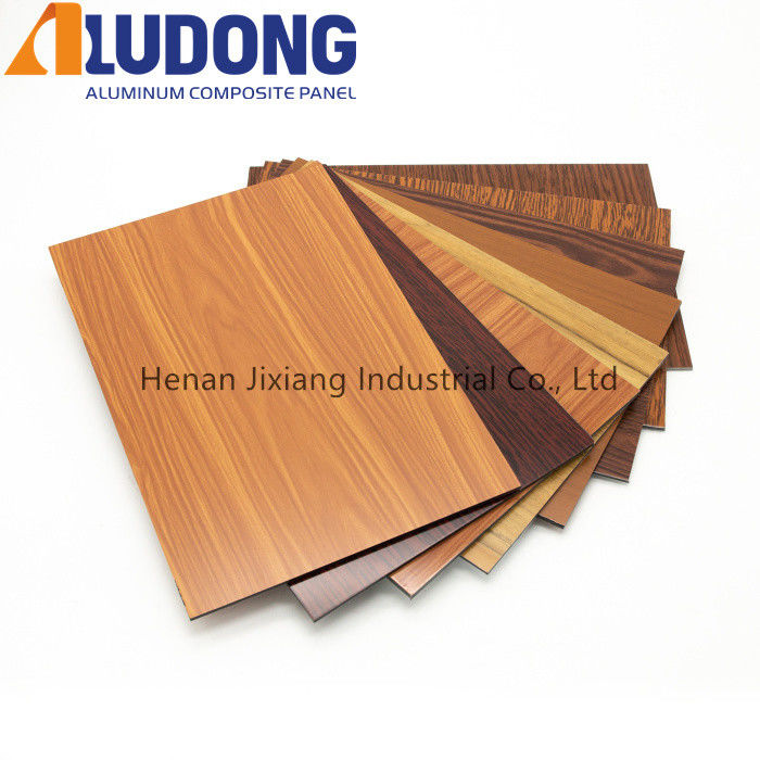 In Stock 1220*2440mm Aluminium Composite Panels Wood Pattern, High Strength Mould Proof for Interior Decoration CE Certified