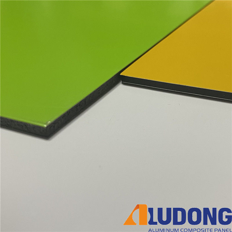 Advertising PE Core 0.3mm  ACP Alucobond Drawing Aluminum Composite Panel For Curtain Wall Eaves  Indoor Shelter