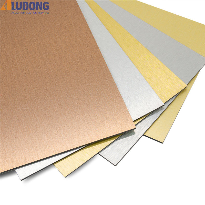 Heat Resistance Brushed Aluminum Composite Panel Weatherproof UV Resistance