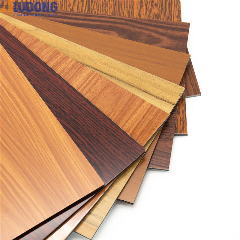 Interior Decorative 1250mm*3050mm Wooden ACP ACM Sheet
