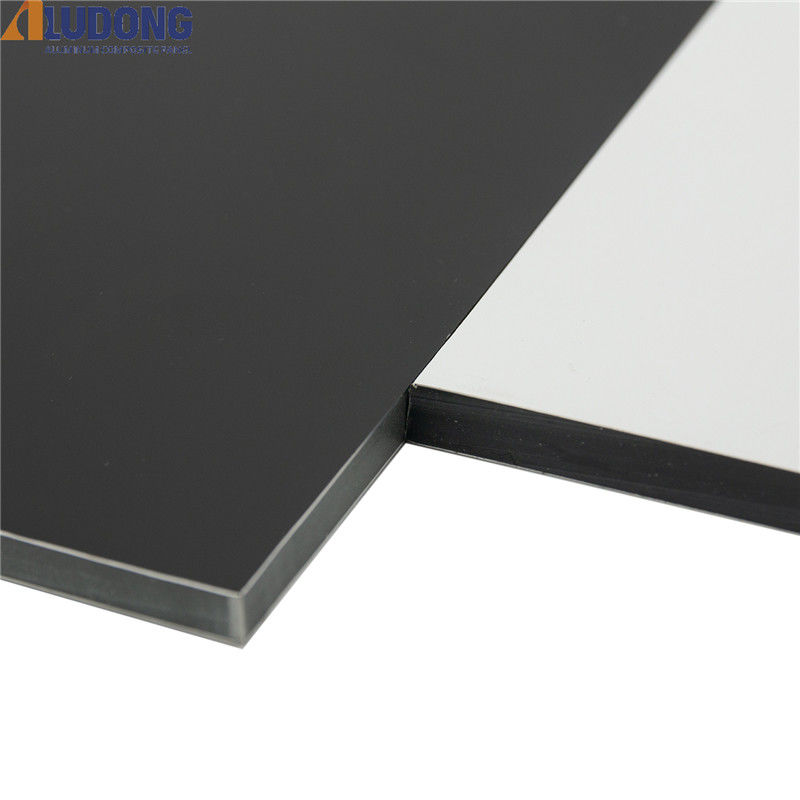 LLDPE Core 4mm PVDF Aluminum Composite Panel Brushed Mill Finish