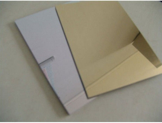 Mirror Aluminum Composite Panel For Architectural Decorations Lightweight High Hardness Weather Resistant