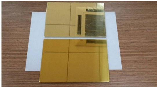 Mirror Polished Aluminum Panel 0.04-0.5mm Polyethylene Core 30%-70% Gloss 1220-2000mm ISO Certified