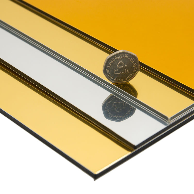 Advertising PE Core 0.3mm  ACP Alucobond Drawing Aluminum Composite Panel For Curtain Wall Eaves  Indoor Shelter