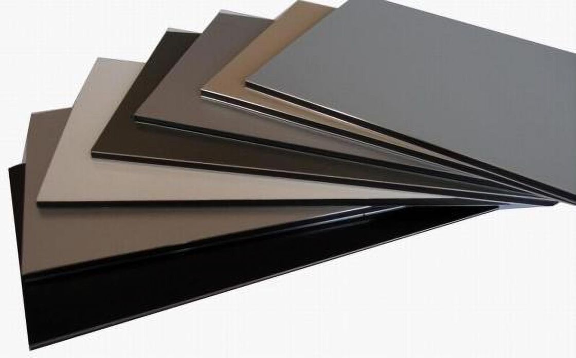 Advertising Fascia 1250mm 1500mm PVDF ACP Alucobond Drawing Aluminum Composite Panel For Curtain Wall Eaves  Indoor Shelter