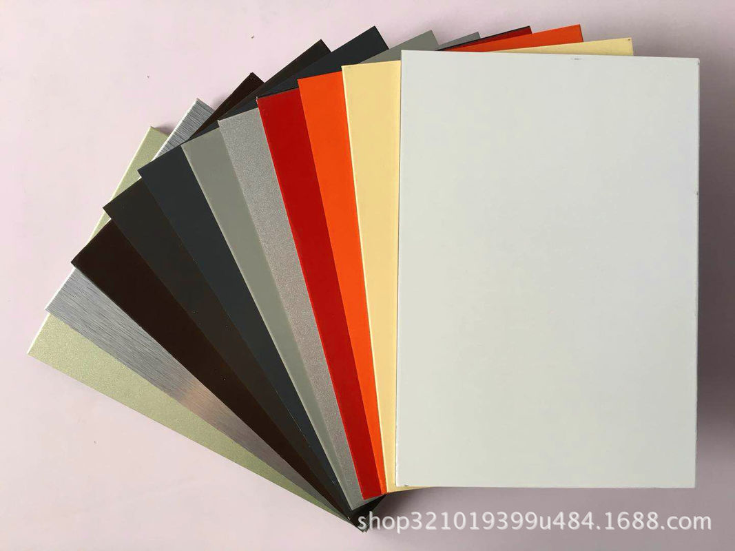 Advertising Fascia 1250mm 1500mm PVDF ACP Alucobond Drawing Aluminum Composite Panel For Curtain Wall Eaves  Indoor Shelter