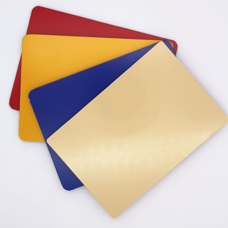 Glossy Red White Yellow Colors Fireproof Aluminum Composite Panel Fit For Wayfinding