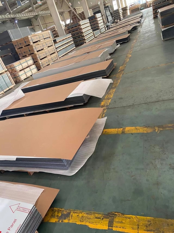 Aluco Bond Aluminum Composite Panel With Steel Brushed Gold Brushed All Brushed Colors