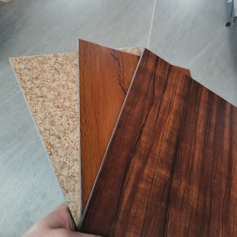 1240mm Width Wooden Aluminum Composite Panel For Cladding Outdoor Decoration