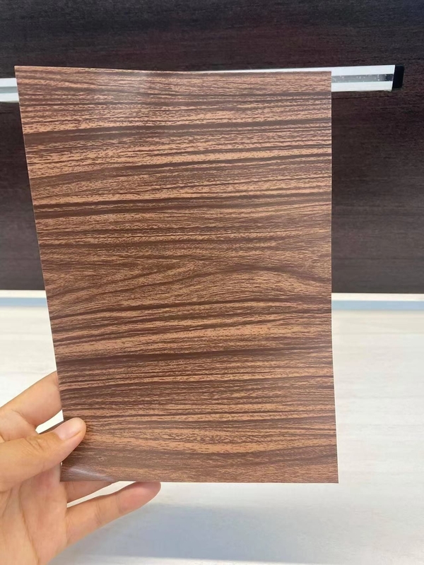 0.3mm Thickness Aluminum Composite Panel With Wood Granite Brushed Mirror PET Color