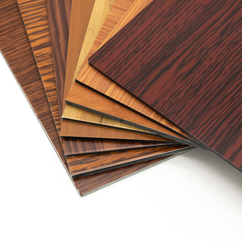 Antibacterial Wooden Aluminum Composite Panel ACM For Building Cladding