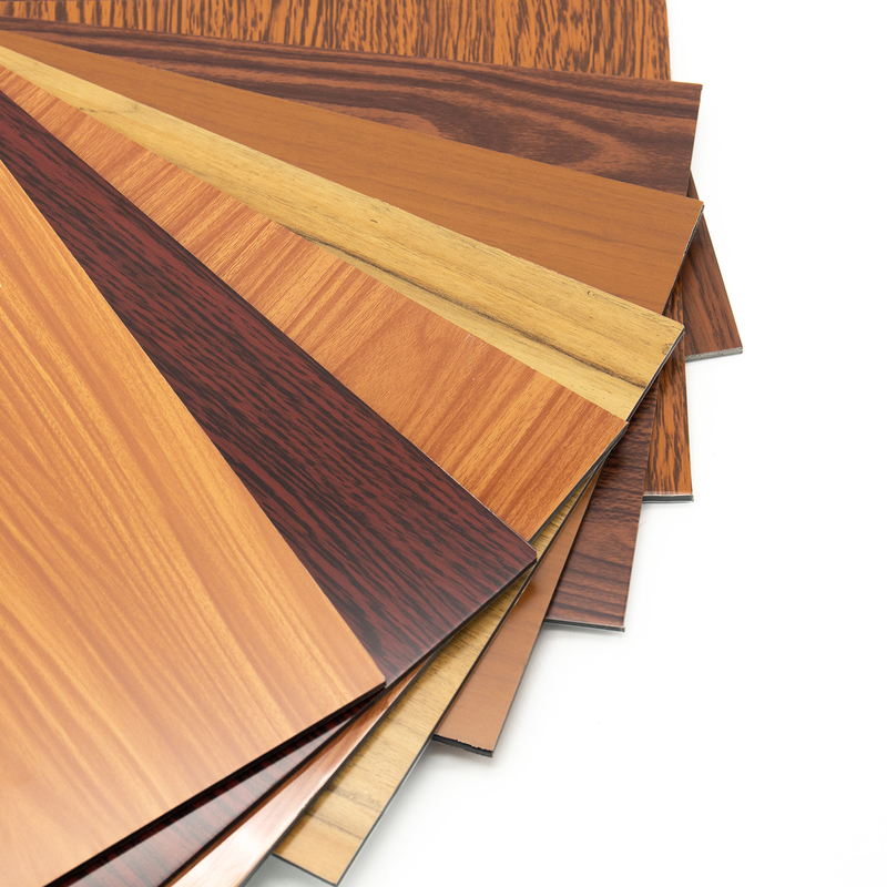 Wooden Maple PVDF Aluminum Composite Panel For Building Decoration Indoor Outdoor