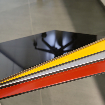 1220mm PE Black Color Aluminum Composite Panel ACP Sheets For Decoration