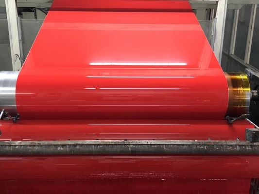 Red Acp PE Aluminum Composite Panel Vivid Color And Higher Gloss Level 2mm