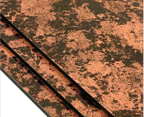 Marble Look Waterproof Aluminum Composite Panel With Durability / Low Maintenance