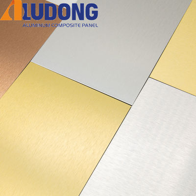 Ready to Ship 5mm Brushed Aluminum Composite Panel Anodized Finish, UV Resistant for Airport Wall